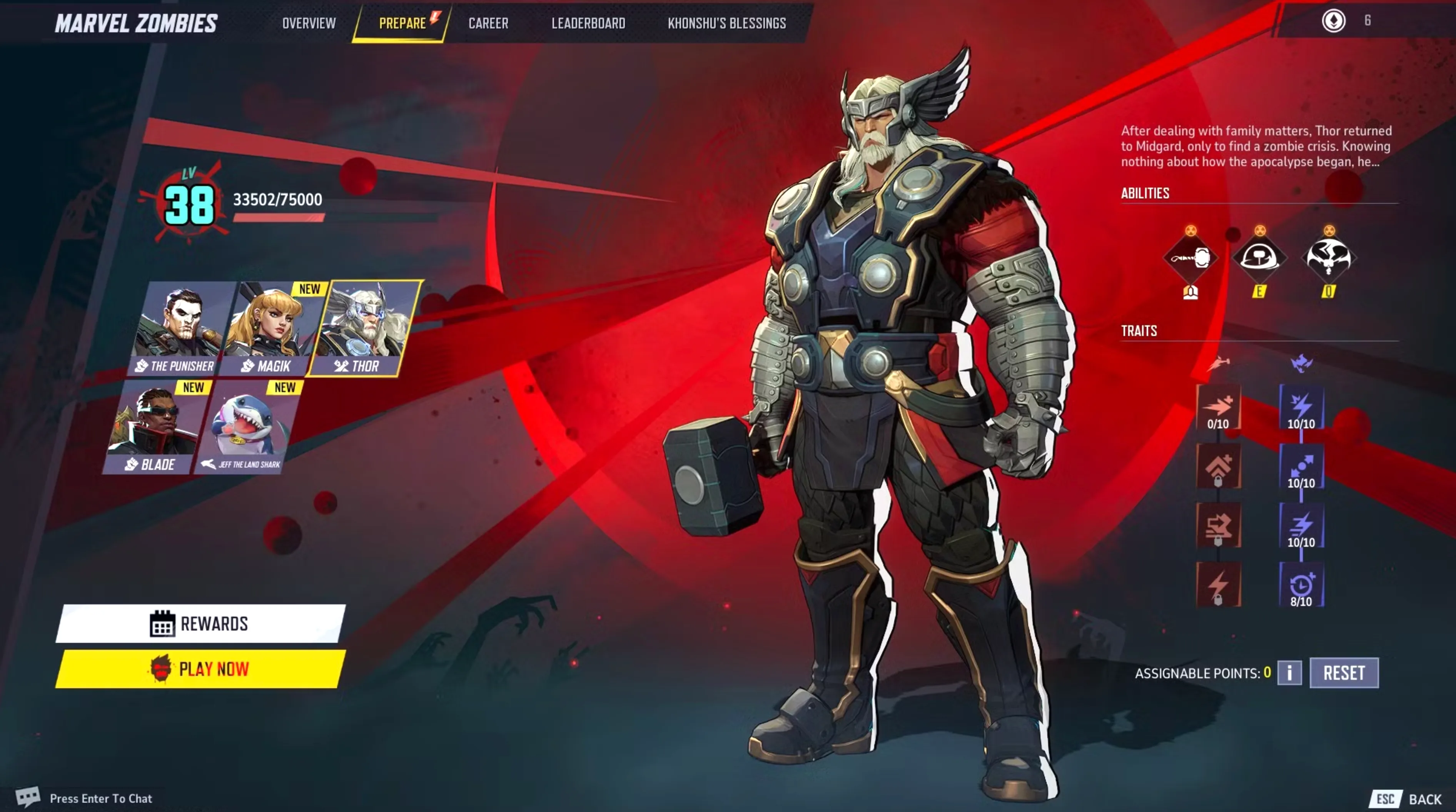 Best Awakening Rune Thor Build in Marvel Rivals Zombies